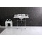 Kingston Brass 36 Carrara Marble Console Sink with Acrylic Legs, Marble WhitePolished Nickel LMS3630MA6 - alternate 2